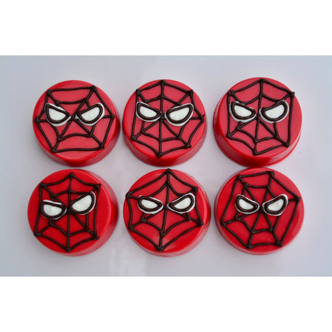 Spiderman Inspired Chocolate Covered Oreos (Set of 12)