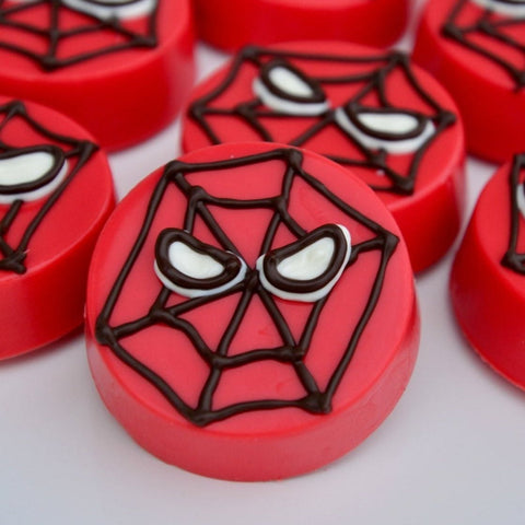 Spiderman Inspired Chocolate Covered Oreos (Set of 12)