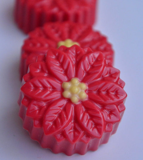 Poinsettia Chocolate Covered Oreos (Set 0f 12)