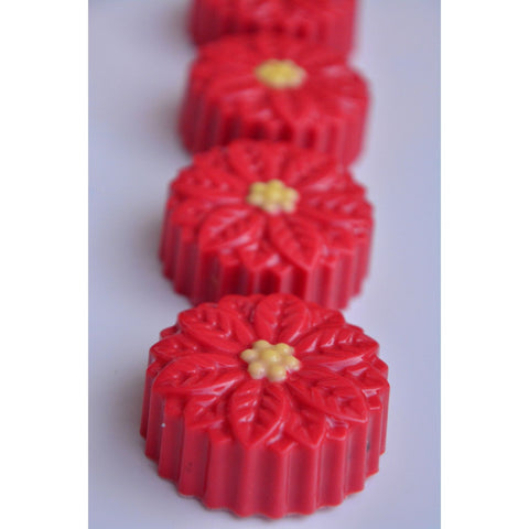 Poinsettia Chocolate Covered Oreos (Set 0f 12)