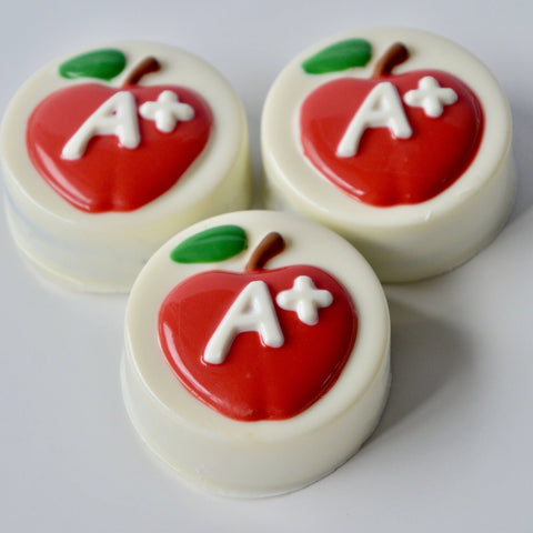 Teacher Inspired Apple Chocolate Covered Oreos (Set of 6)