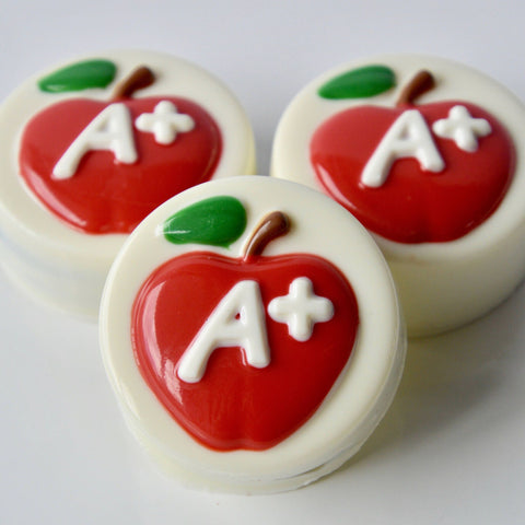 Teacher Inspired Apple Chocolate Covered Oreos (Set of 6)