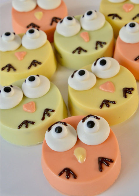 Owl Inspired Chocolate Covered Oreos (Set 0f 12)