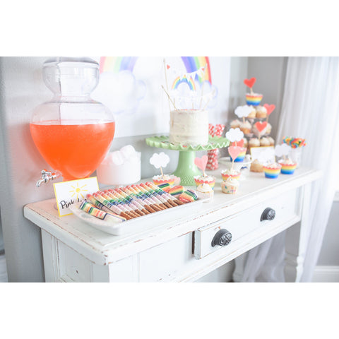 Rainbow Party Salty and Sweet Buffet