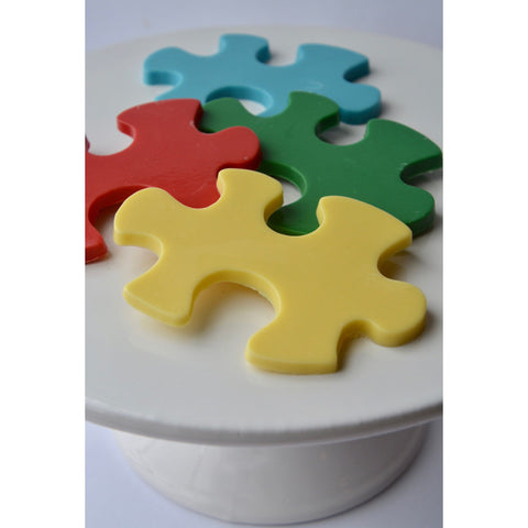 Autism Awareness Chocolate Puzzle Pieces (Set of 12)