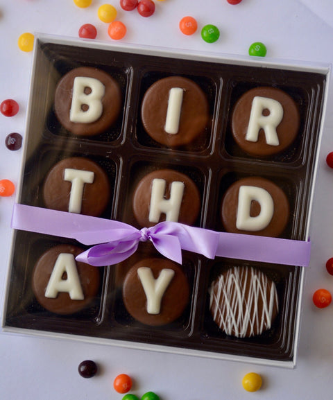 Birthday Lettered Chocolate Covered Oreo Gift Box