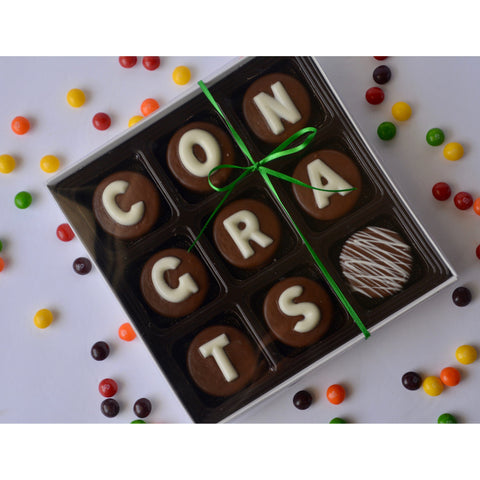 CONGRATS Chocolate Covered Oreo Cookie Box