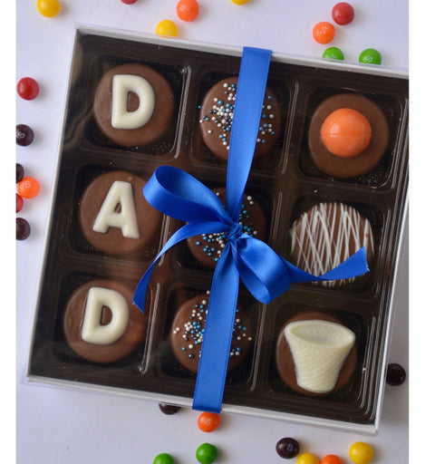 Father Day Chocolate Covered Oreo Cookies Box (Basketball)