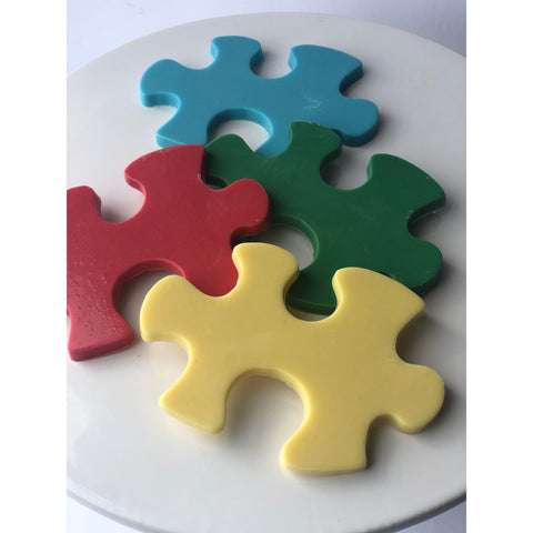 Autism Awareness Chocolate Puzzle Pieces (Set of 12)