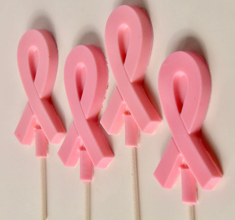 Breast Cancer Awareness Chocolate Lollipops