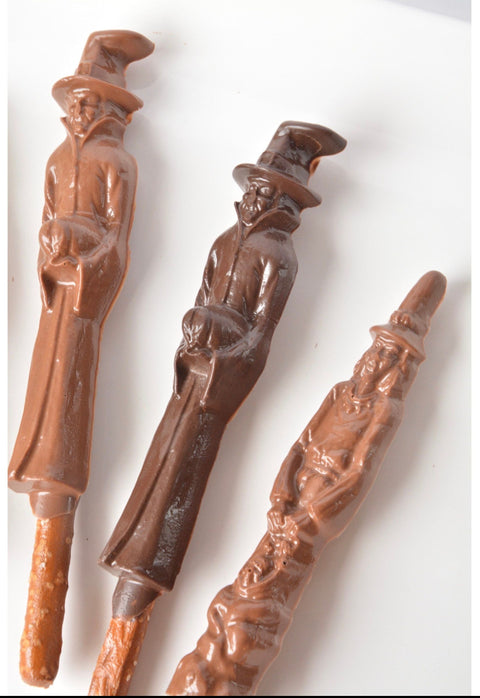 Halloween Witch Chocolate Covered Pretzels (Set 0f 12)