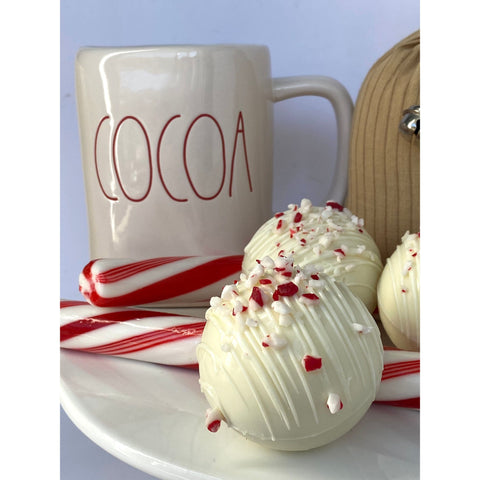 Peppermint Hot Chocolate Bombs (Set 0f 4)