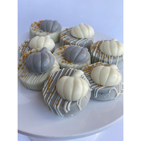 Pumpkin Inspired Chocolate Covered Oreos (Set of 12)