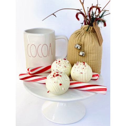 Peppermint Hot Chocolate Bombs (Set 0f 4)