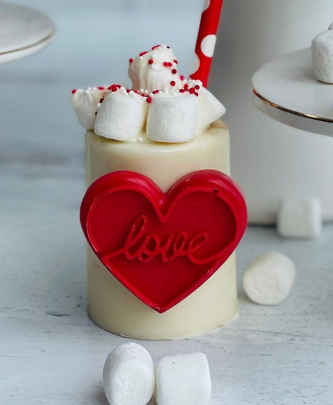 Hot Chocolate Bomb Shots Glasses with Hearts