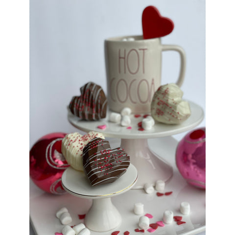 Valentine Heart Hot Chocolate Bombs (Set of 6)