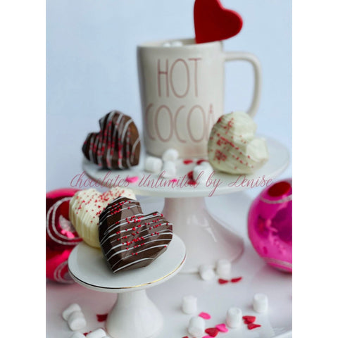 Valentine Heart Hot Chocolate Bombs (Set of 6)