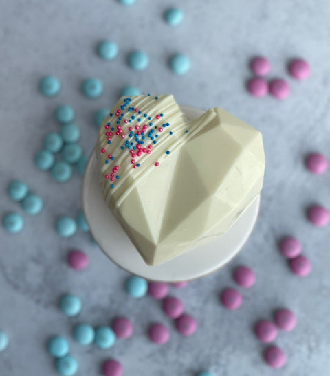 Breakable Chocolate Heart Gender Reveal