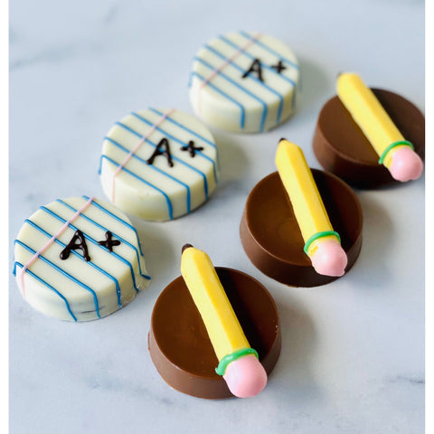 Teacher Inspired Chocolate Covered Oreos (Set of 12)