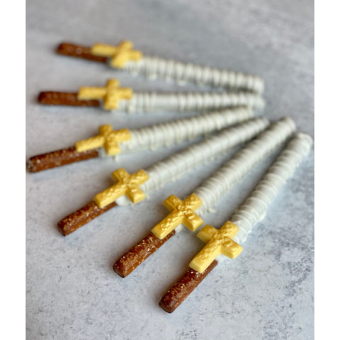 First Communion Chocolate Covered Pretzels (Set 0f 12)