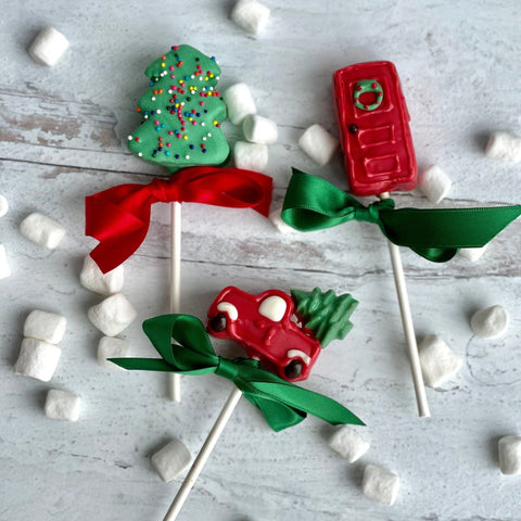 Red Truck Cake Pops (Set of 6)