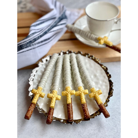 First Communion Chocolate Covered Pretzels (Set 0f 12)