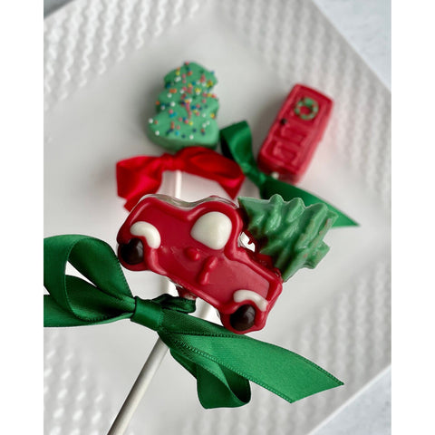 Red Truck Cake Pops (Set of 6)