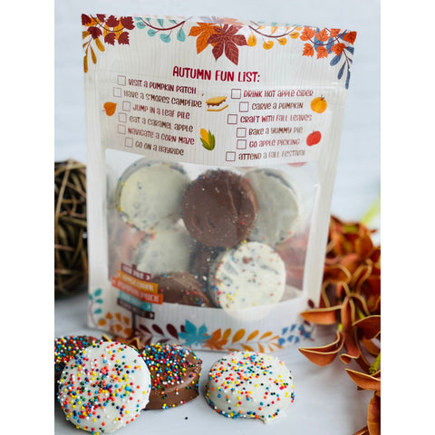 Teacher Appreciation Chocolate Dipped Oreo Gift Bag (Fall Theme)