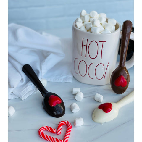 Hot Cocoa Chocolate Spoons Set