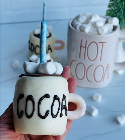 Hot Cocoa Jumbo Marshmallow Toppers (Set of 2)