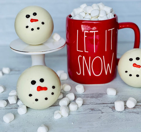 Snowmen Large Hot Chocolate Bombs (Set 0f 2)