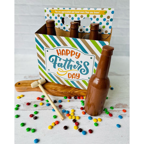 Fathers Day Chocolate Beer Bottle Six Pack