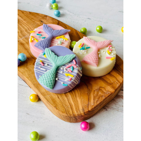 Mermaid Inspired Chocolate Covered Oreos (Set 0f 12)