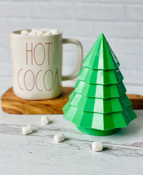 Christmas Tree Hot Chocolate Bombs