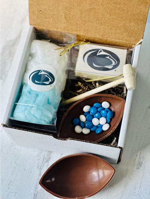 Penn State Mini Tailgate Football Sweets Box