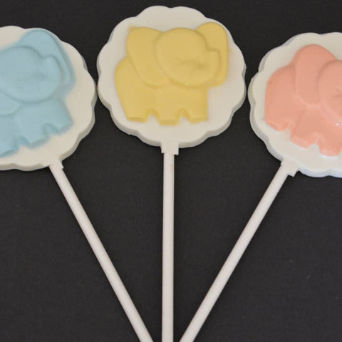 Elephant Chocolate Lollipops (Set of 12)