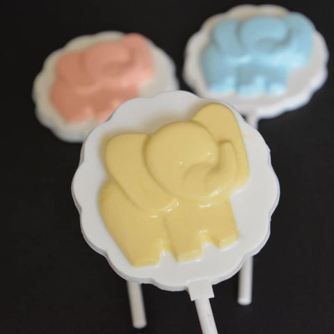 Elephant Chocolate Lollipops (Set of 12)